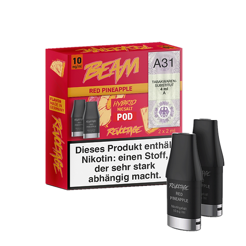 Revoltage Beam Pod 2er Red Pineapple 10 mg/ml Revoltage Beam Pod 2er Red Pineapple 10 mg/ml