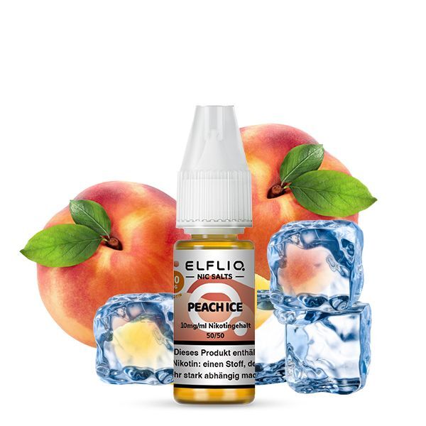 Elfbar Elfliq Peach Ice-10mg Nicsalt Elfbar Elfliq
