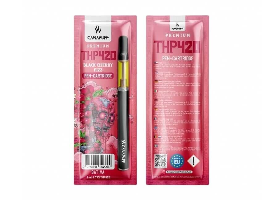 CanaPuff THP420 Pen + Kartusche 79 %, 1 ml Black Cherry Fizz