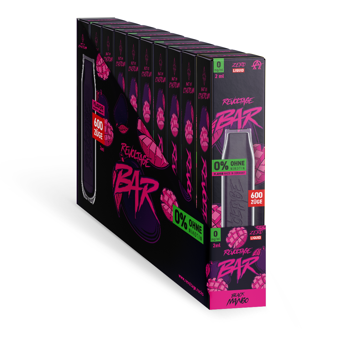 Revoltage Einweg Vape Ohne Nikotin Black Mango