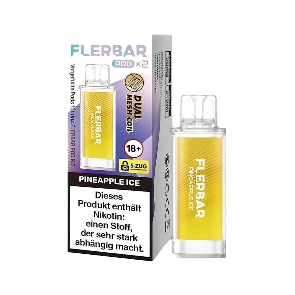 Flerbar Pods 20mg Pineapple Ice