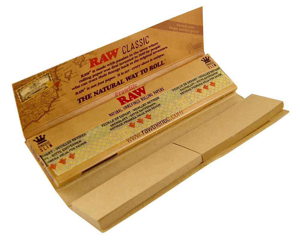 RAW Papers Connoisseur King Size Filterpapier, 110 mm, 24 Stück im Karton