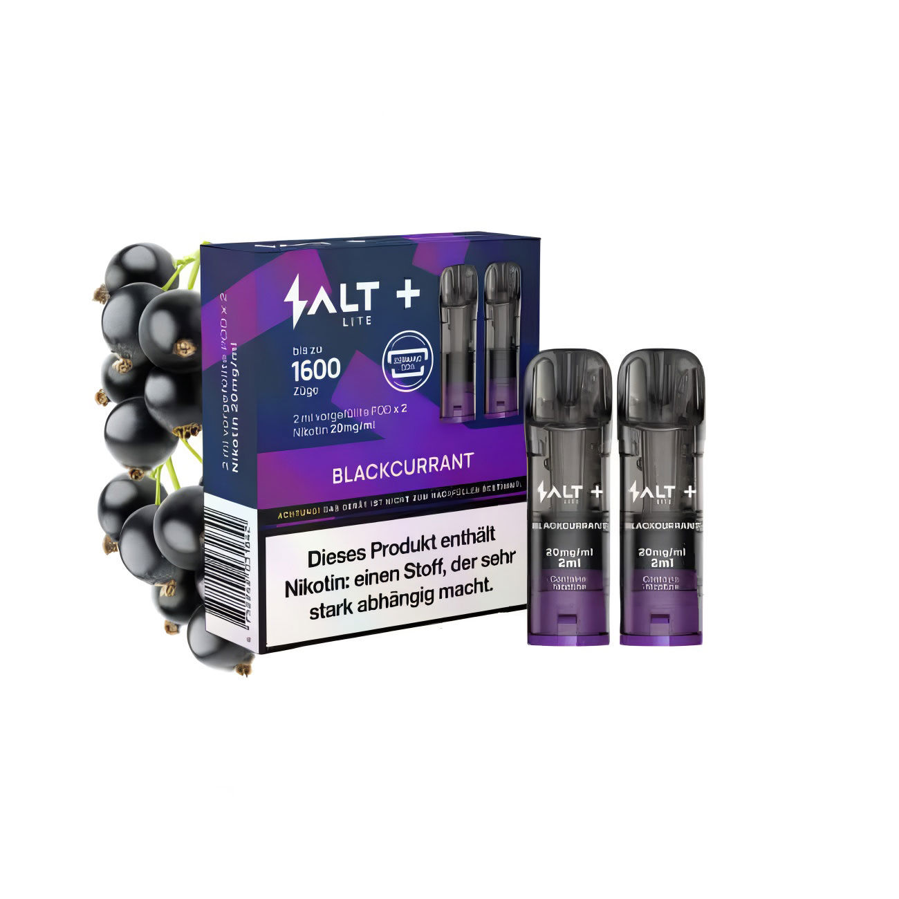Salt Plus Lite Pods 20mg Blackcurrant