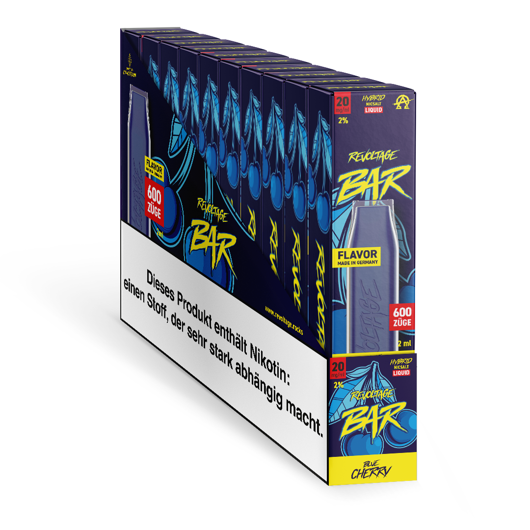 Revoltage Einweg Vape mit Nikotine Blue Cherry