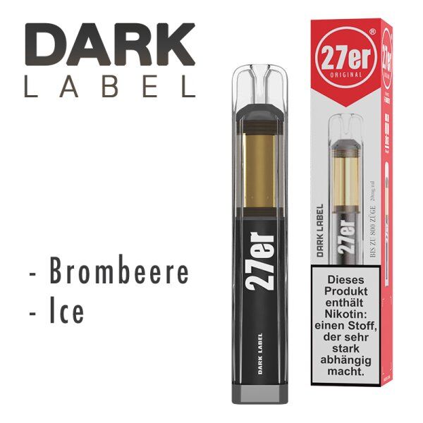 27er Einwegvape Dark Label 27er Einwegvape
