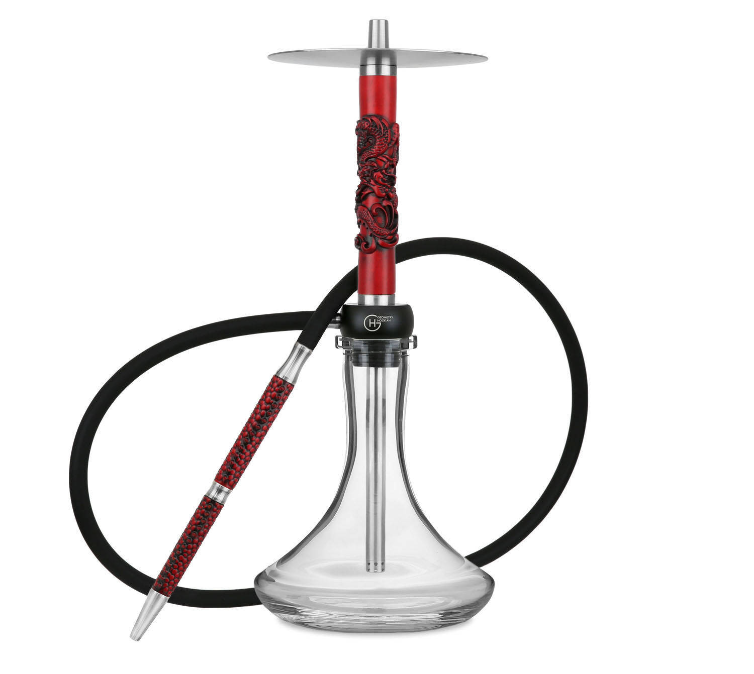 Geometry Hookah Little Bro Dragon Red Geometry Hookah Little Bro Dragon Red