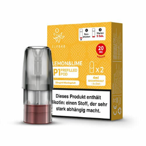 Elfbar Mate 500 Prefilled Pods (2 Stück) Lemon & Lime