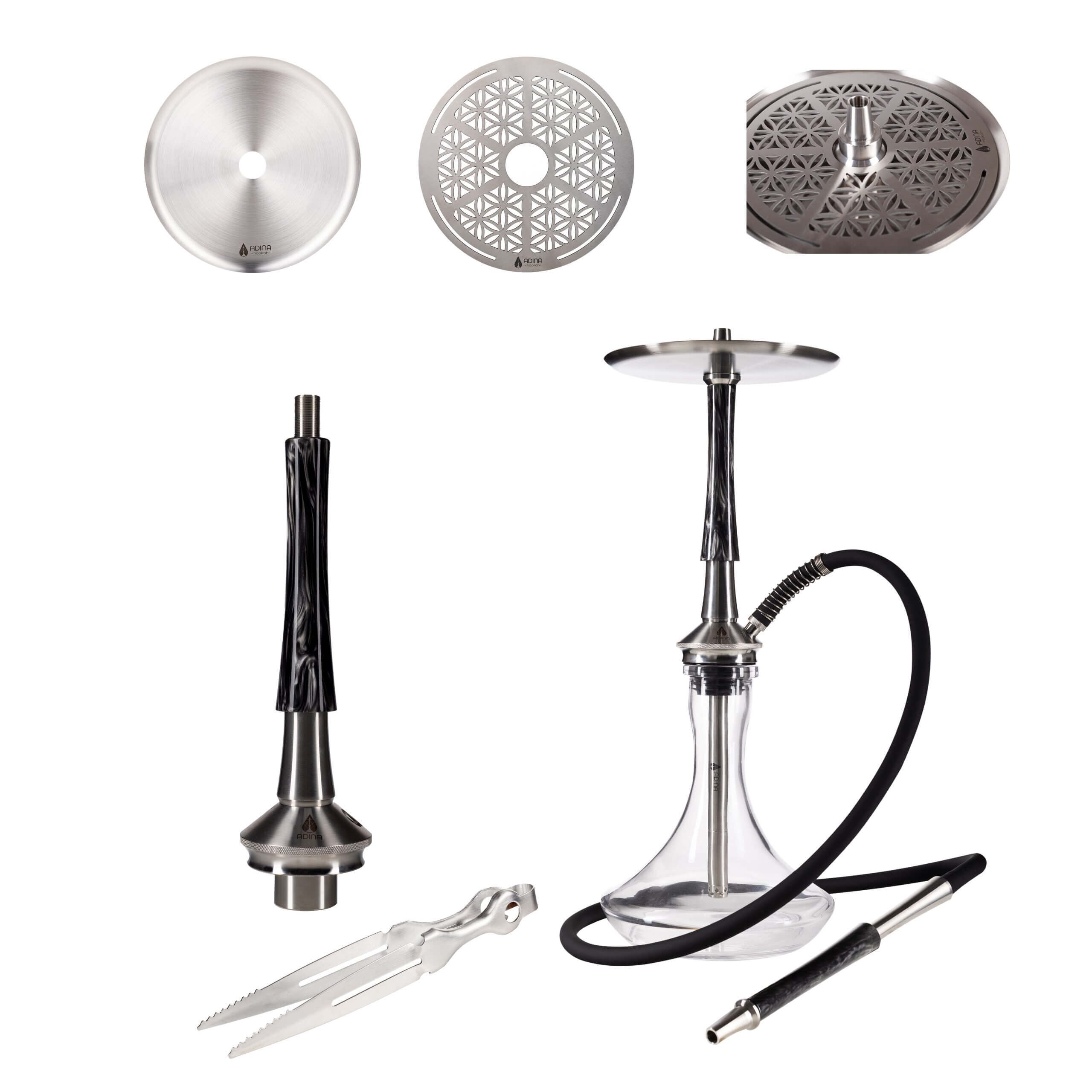 Adina Hookah Impact Black Fog Clear Adina Hookah Impact Black Fog Clear