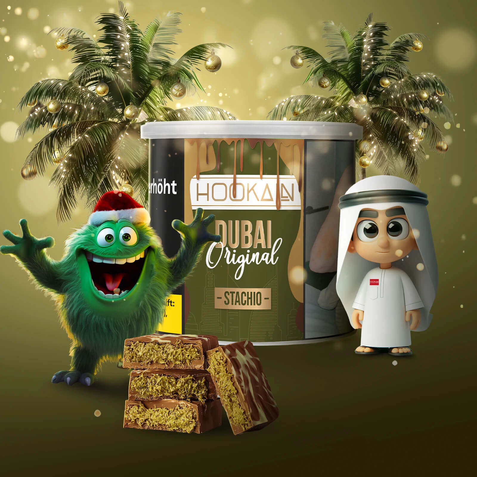Hookain Tabak 200g Dubai Stachio Hookain Tabak 200g Dubai Stachio