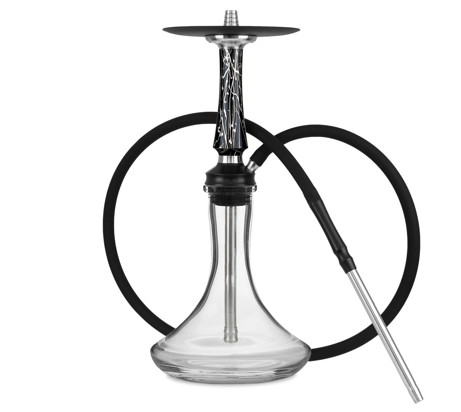 Voodoo Hookah Silver Black