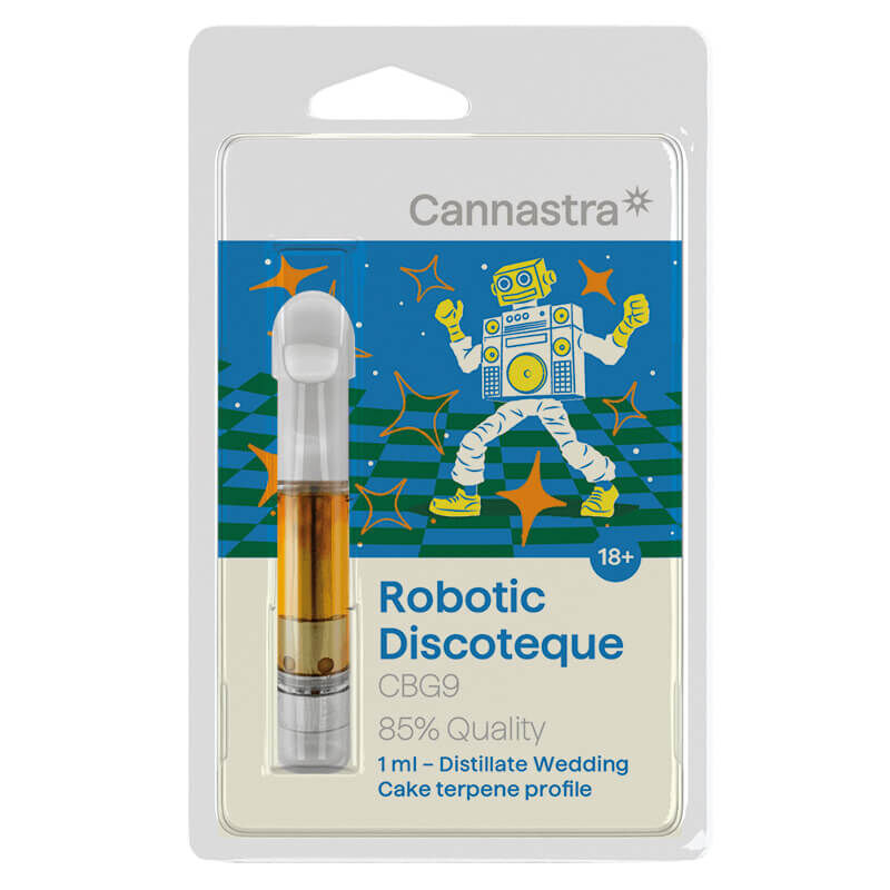 Cannastra Kartuschen 90% 1ml CBG9 Robotic Dis ( Wedding Cake)