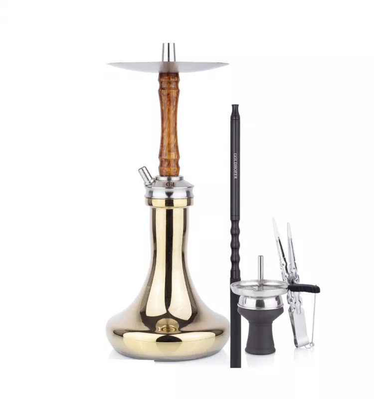 GH Shisha Epoxid Steel Brown Gold