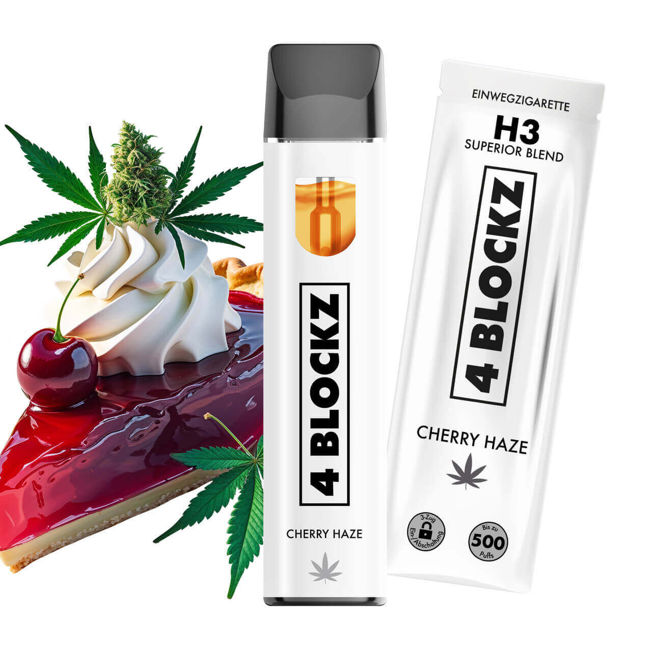 4Blockz H3 Superior Vape 1ml Cherry Haze
