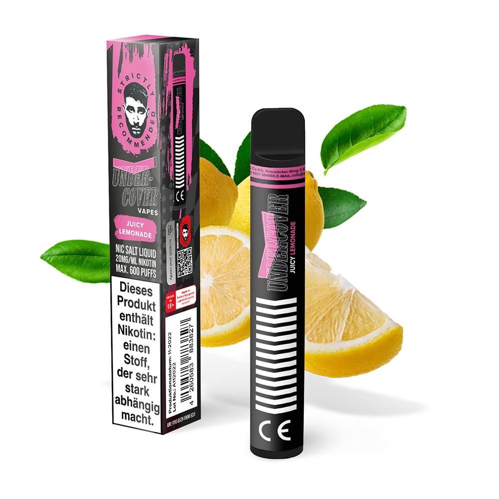 Undercover Vapes 600 by Samra Juicy Lemonade Undercover Vapes 600 by Samra