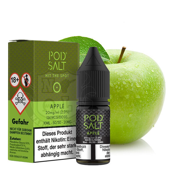 Pod Salt Nikotinsalz 10ml Apple 11 mg Pod Salt Nikotinsalz 10ml