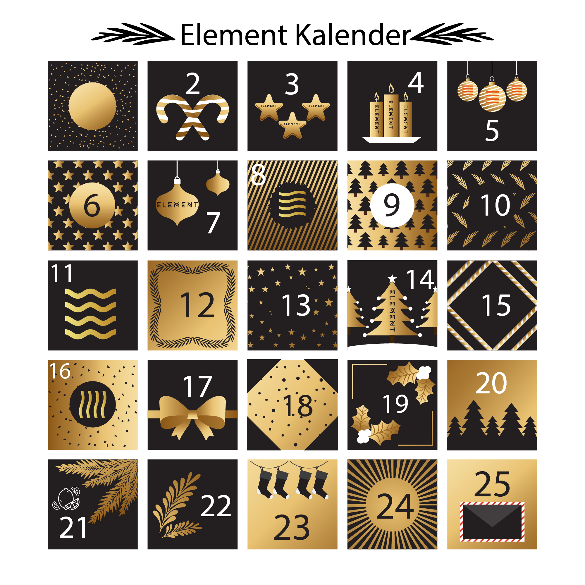 Element Shisha Tabak Adventskalender