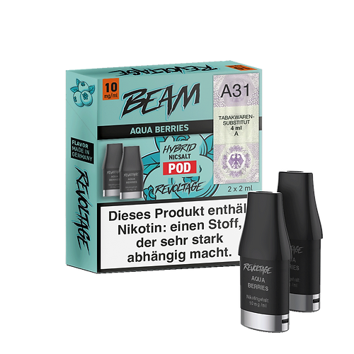 Revoltage Beam Pod 2er Aqua Berries 10 mg/ml Revoltage Beam Pod 2er Aqua Berries 10 mg/ml
