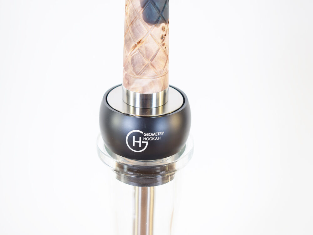 Geometry Hookah Little Bro Honeycomb Epoxy Blue Green Geometry Hookah Little Bro Honeycomb Epoxy Blue Green