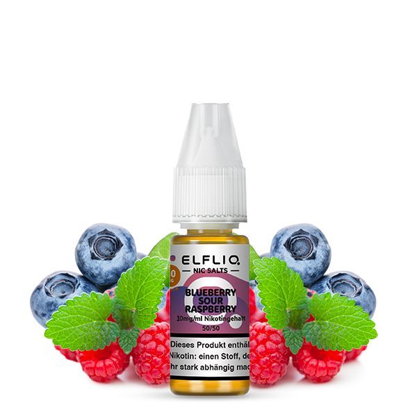Elfbar Elfliq Blueberry Sour Raspberry-20mg Nicsalt 