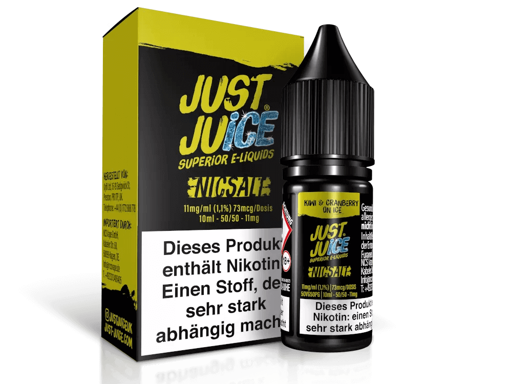 Just Juice Nikotinsalz 10ml Kiwi & Cranberry on Ice 11 mg/ml