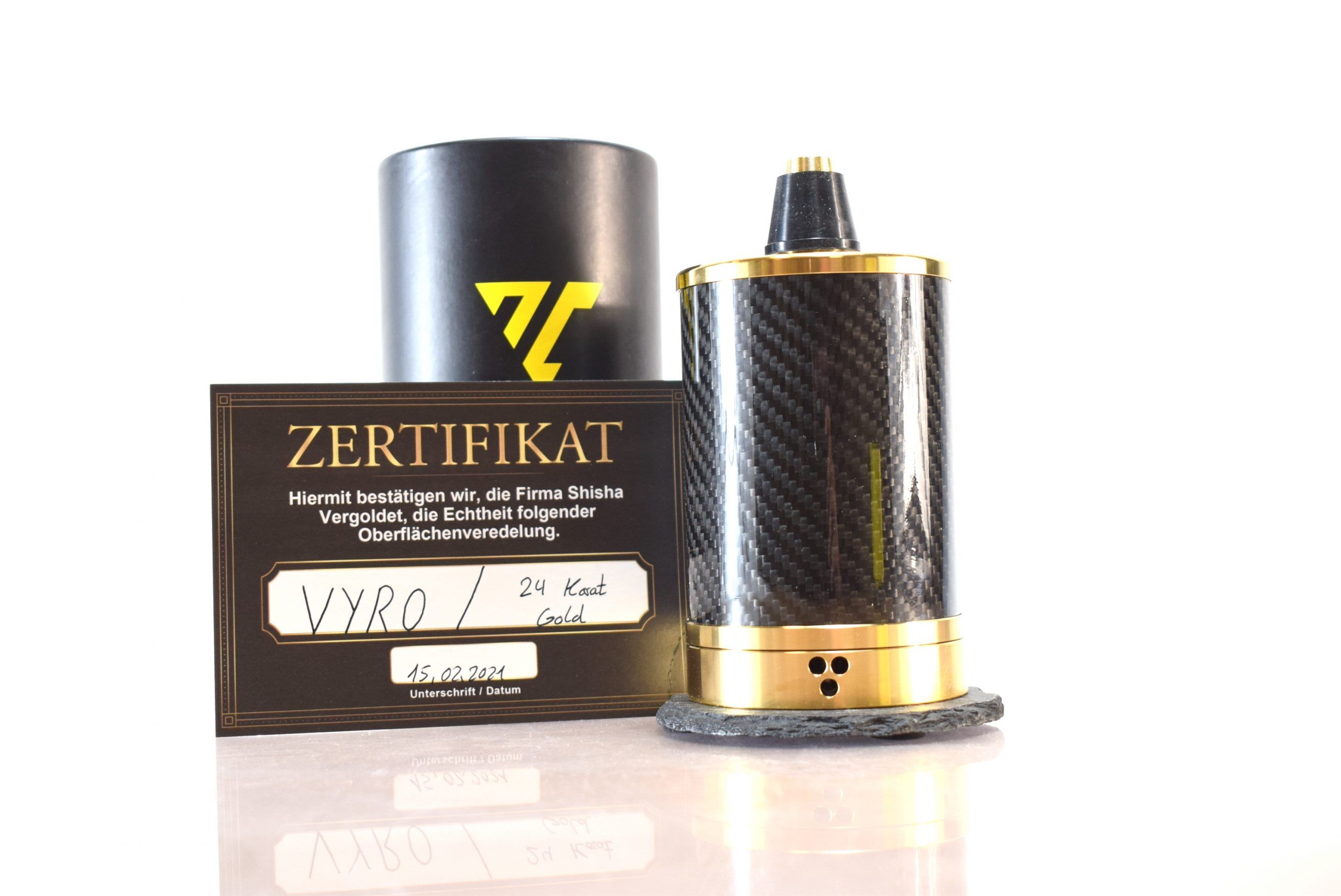 VYRO One Shisha 24karat Gold Carbon Black VYRO One Shisha 24karat Gold Carbon Black