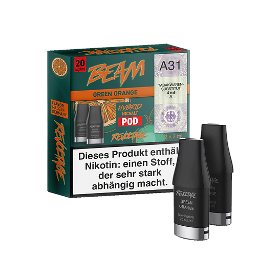 Revoltage Beam Pod 2er Green Orange 20 mg/ml Revoltage Beam Pod 2er Green Orange 20 mg/ml