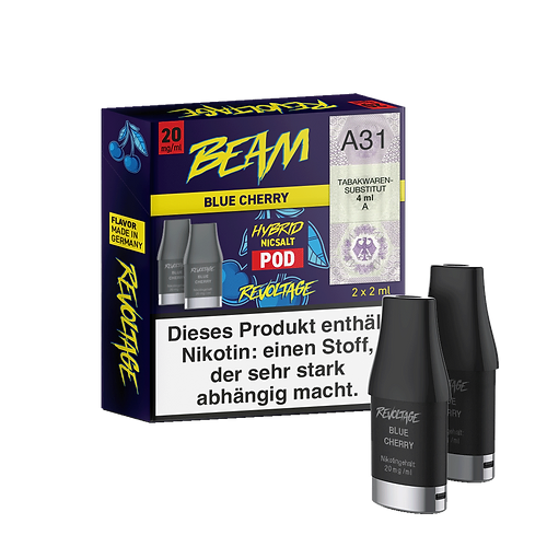 Revoltage Beam Pod 2er Blue Cherry 20 mg/ml Revoltage Beam Pod 2er Blue Cherry 20 mg/ml