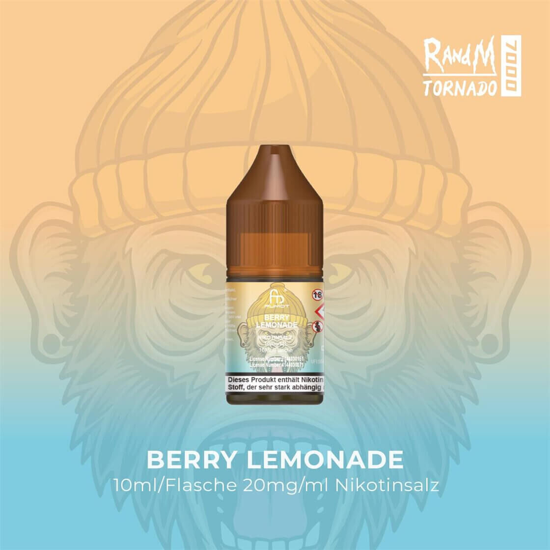 RandM Tornado Nikotinsalz Liquid 10ml Berry Lemonade-20mg