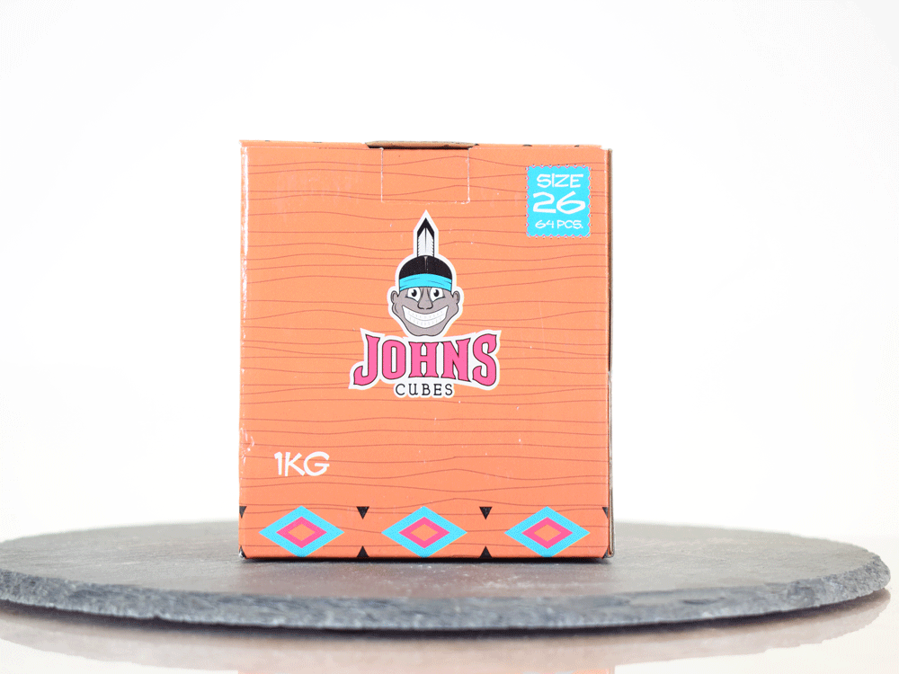 Johns Cubes Naturkohle 26mm 1Kg