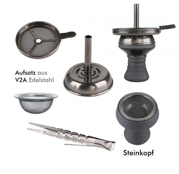 Camo Shisha CM Big SS Black Dignity Transparent