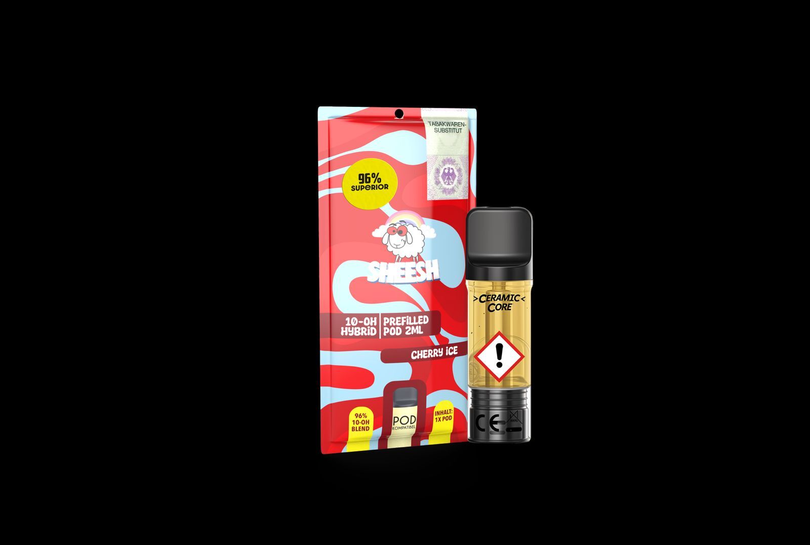 Sheesh Pod 96% H2 Superior 2ml Cherry Ice Sheesh Pod 96% H2 Superior 2ml Cherry Ice