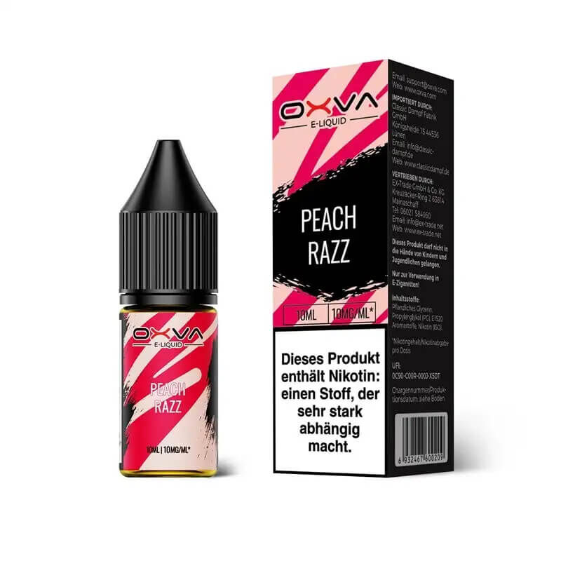 Oxva Liquid Nikotinsalz 10ml Peach Razz-10mg