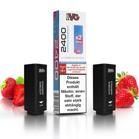 IVG 2400 Pods 20mg 2ml Strawberry