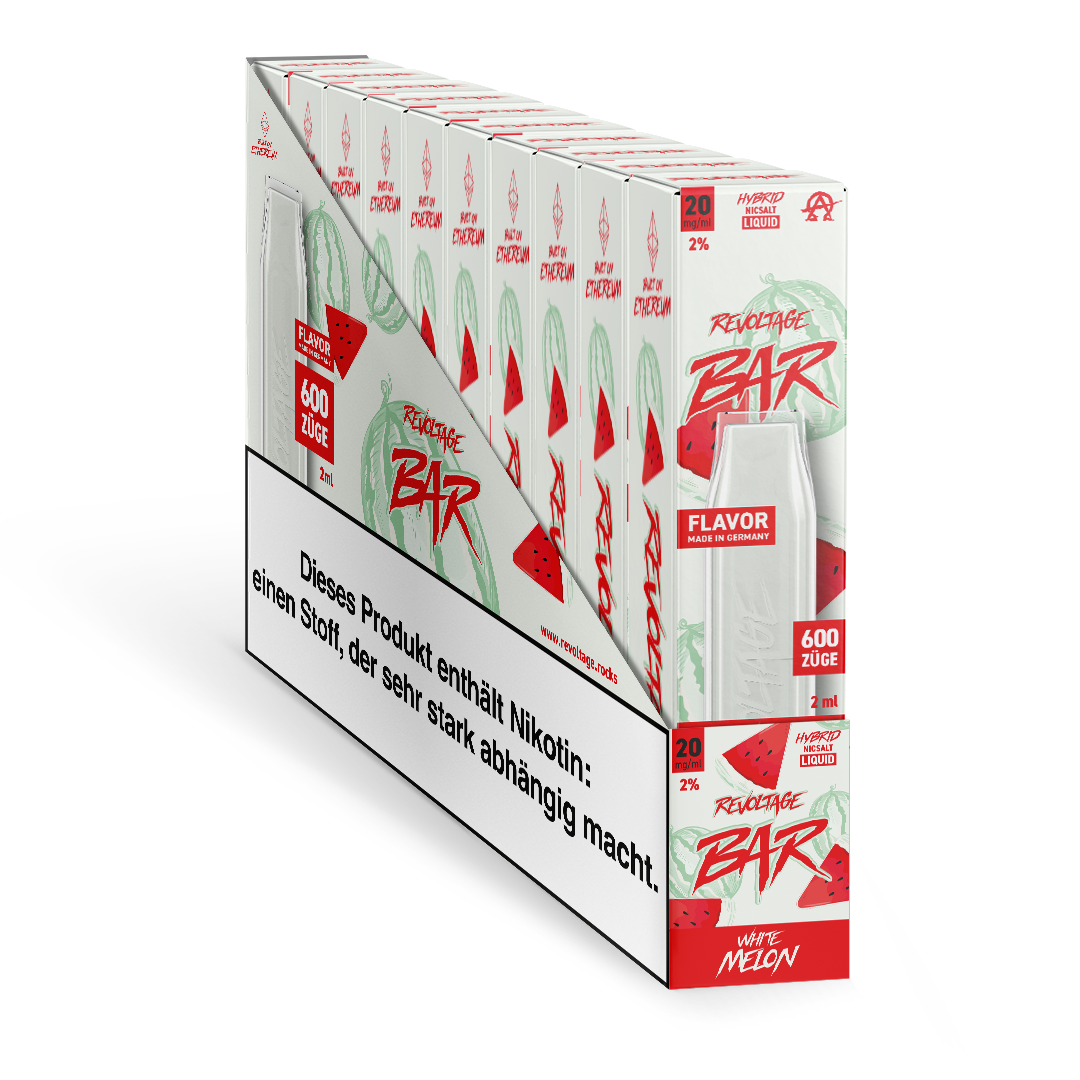 Revoltage Einweg Vape mit Nikotine White Melon