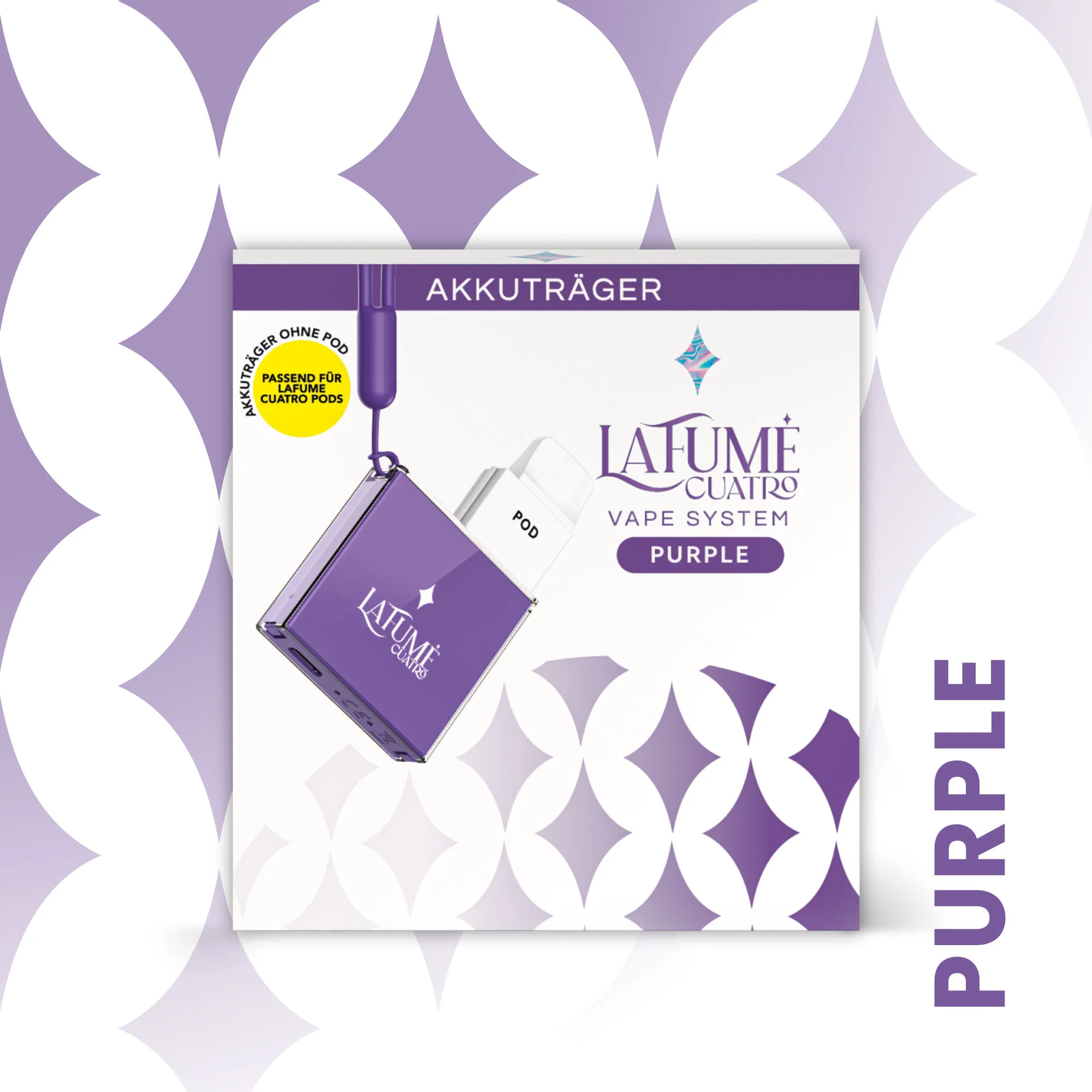 La Fume Cuatro Akkuträger Purple La Fume Cuatro Akkuträger Purple