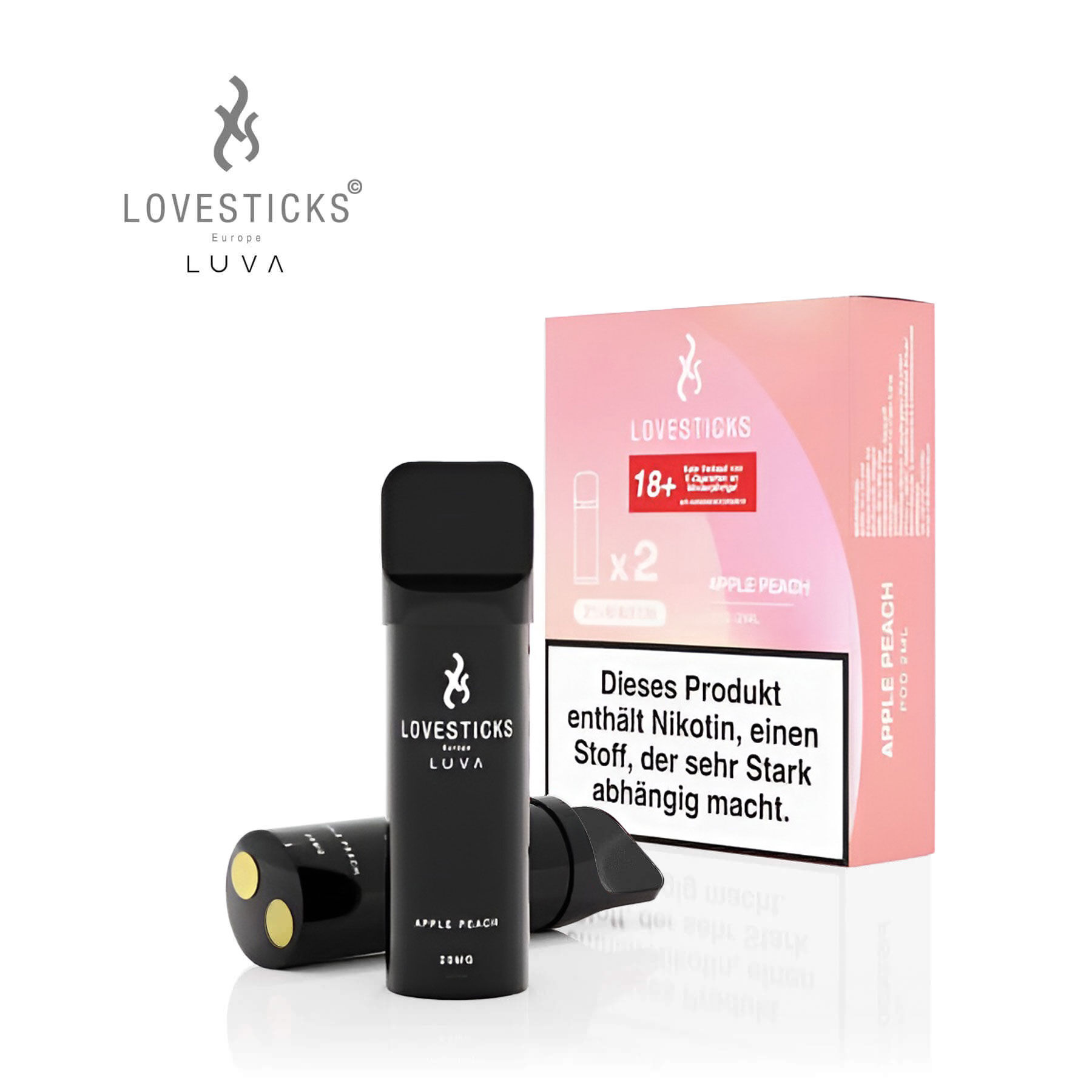 Lovestick Luva Pod 2er Apple Peach