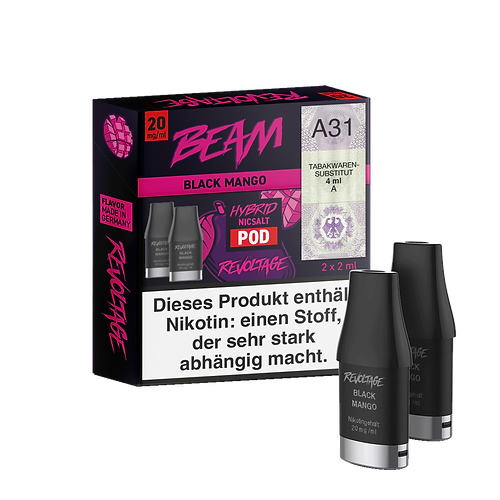 Revoltage Beam Pod 2er Black Mango 20 mg/ml Revoltage Beam Pod 2er Black Mango 20 mg/ml