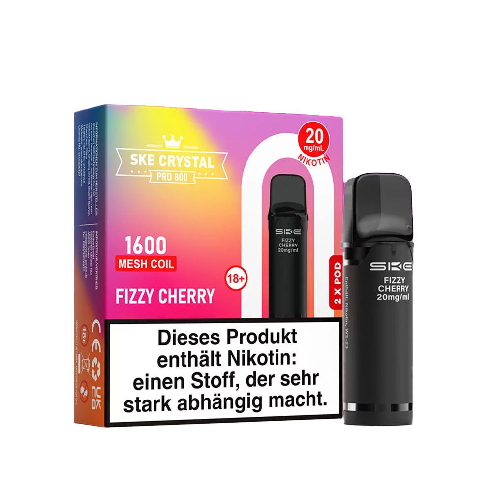 SKE Crystal Pods Pro 800 Fizzy Cherry