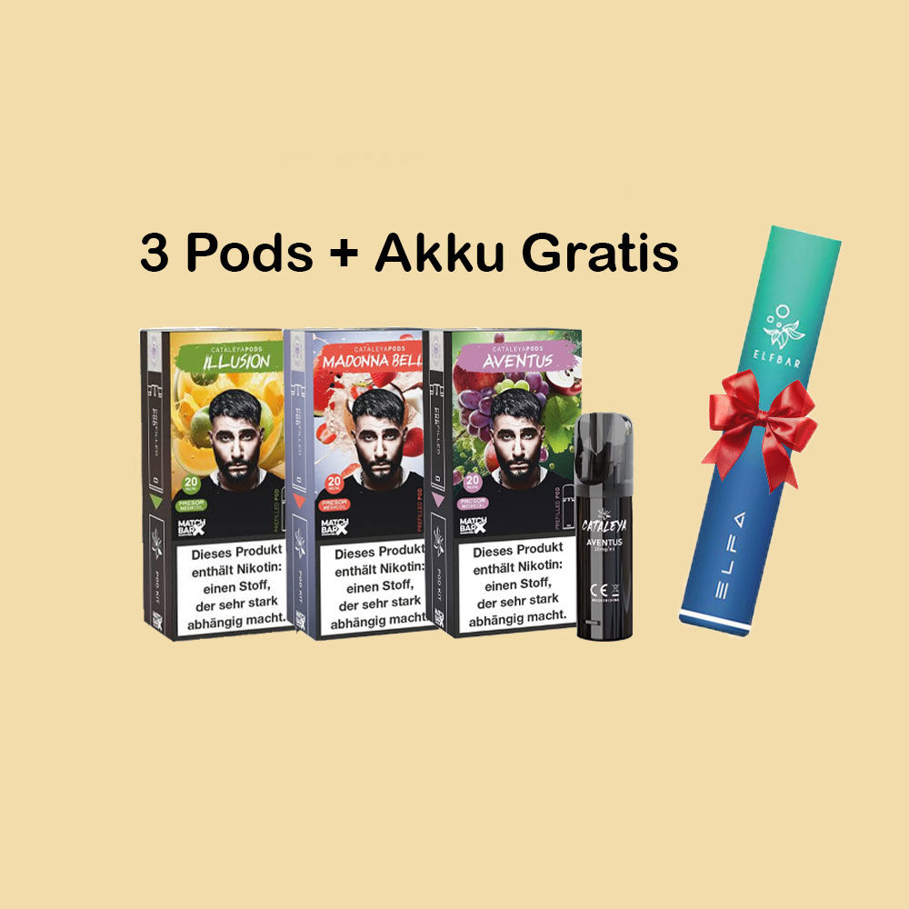 Catalya 3 Pods mit Gratis Akku