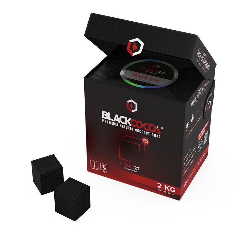 Black Cocos Naturkohle 27mm 1Kg