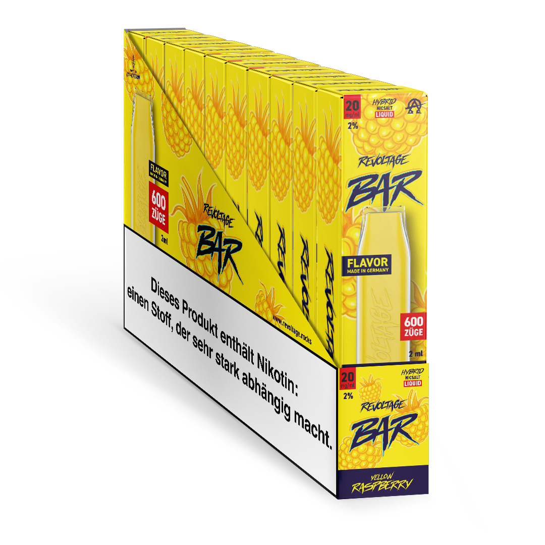 Revoltage Einweg Vape mit Nikotine Yellow Raspberry