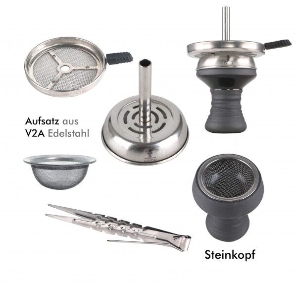 Camo Shisha Nerd Silber Camo Shisha Cm Big Alu Grey