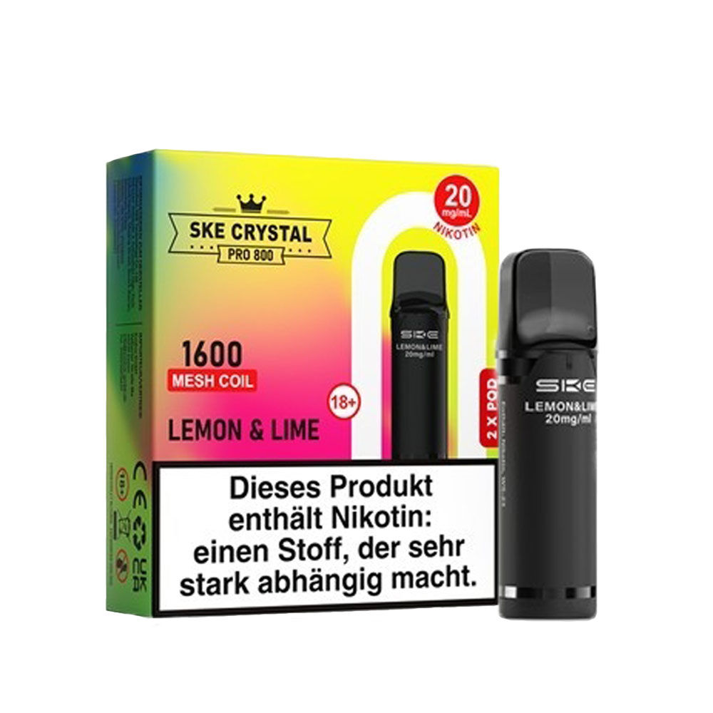 SKE Crystal Pods Pro 800 Lemon & Lime