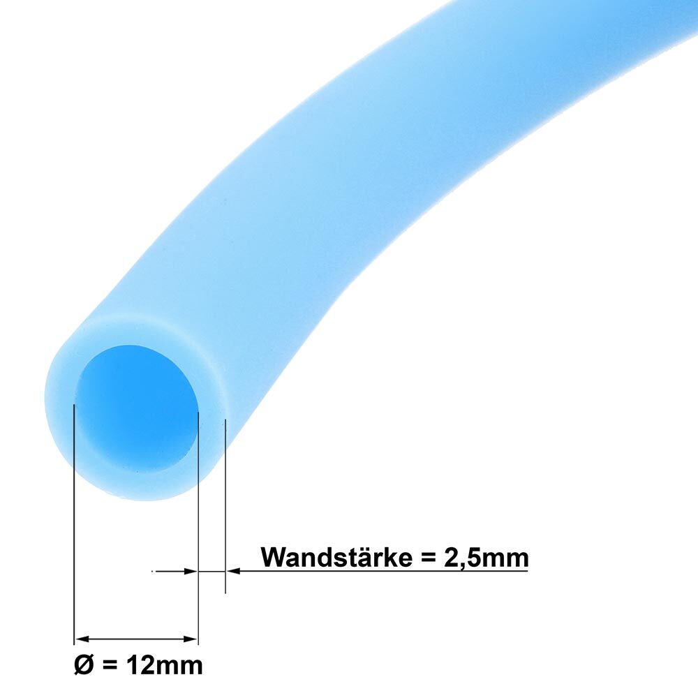 AO Silikonschlauch Matt Soft Touch Skyblue