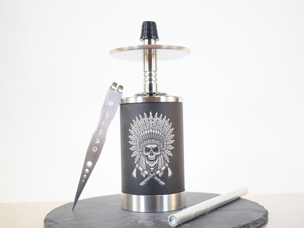 Nomad Shisha Quantum Black Indiana Skull Nomad Shisha Quantum Black Indiana Skull