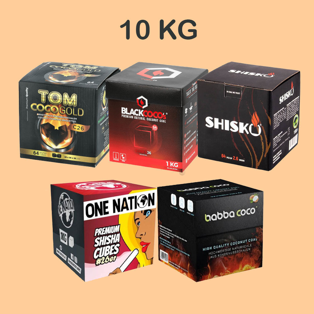 Shisha Kohle 26er Mix Set 10 Stück