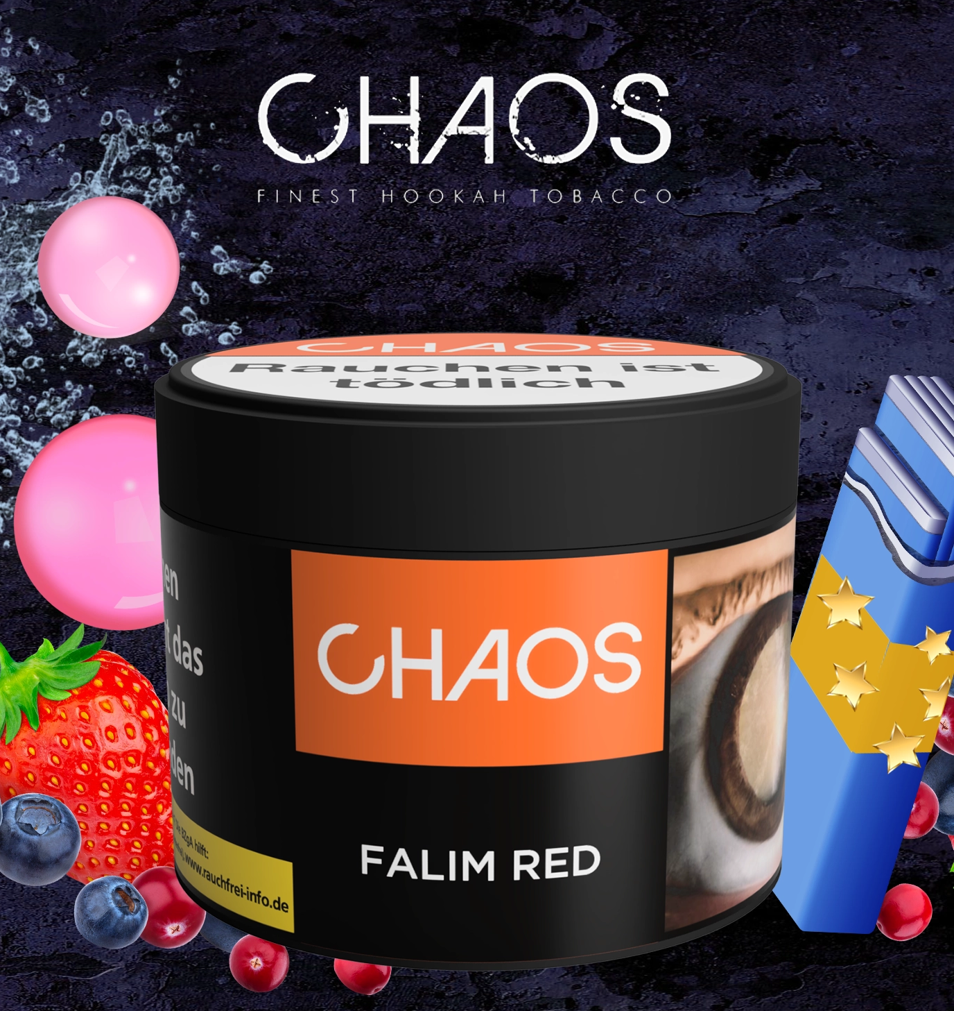 Chaos Shisha Tabak 200g Falim Red Chaos Shisha Tabak 200g Falim Red