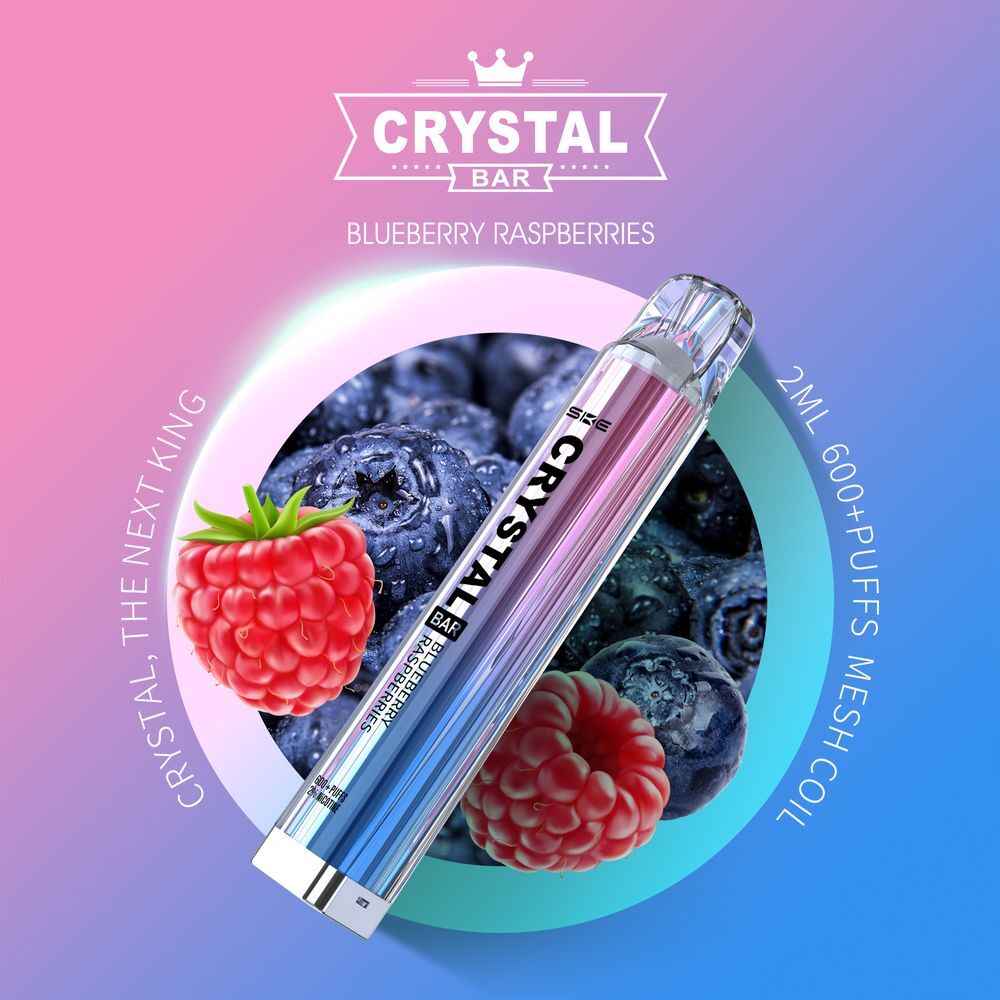 Crystal Bar SKE  600 Blueberry Raspberry