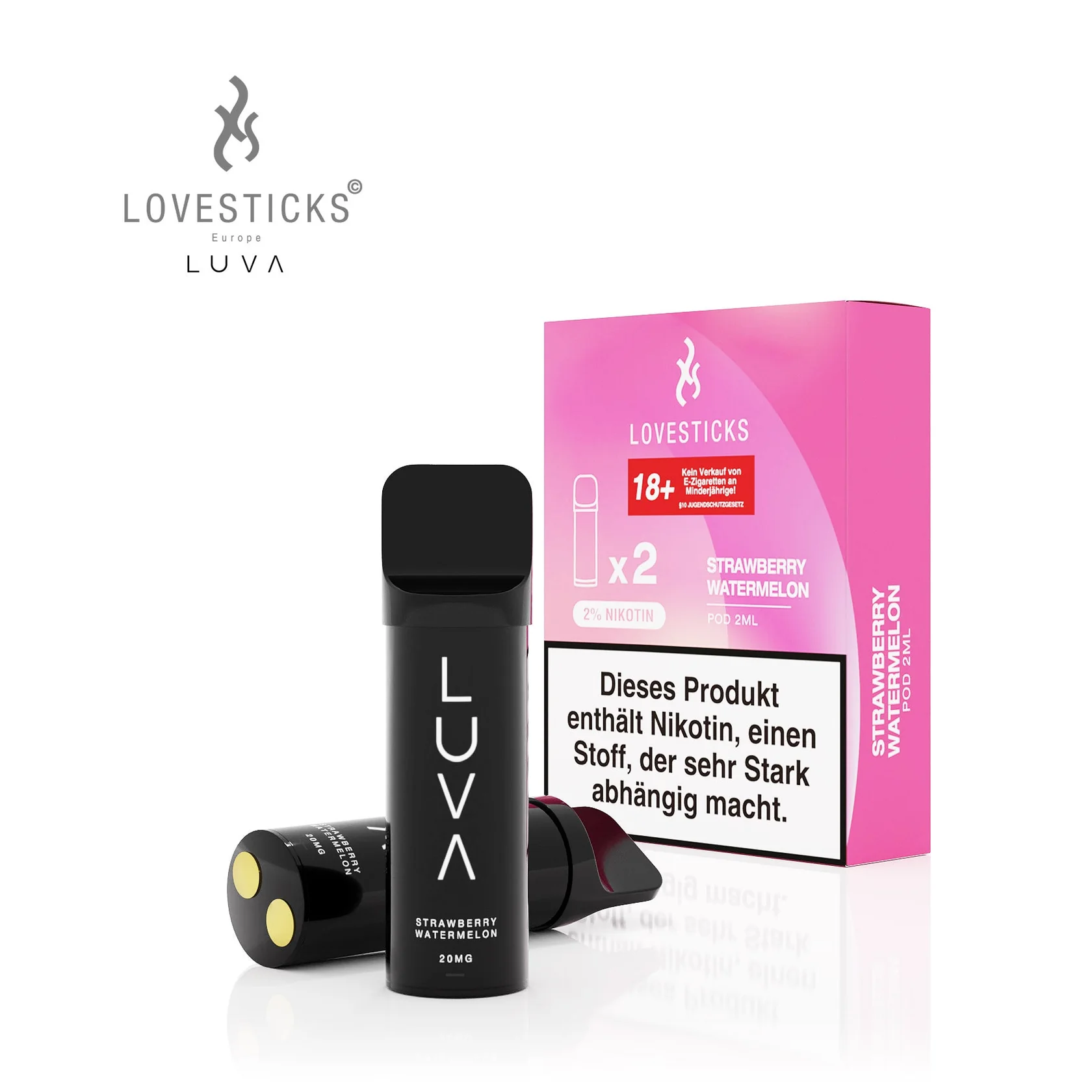 Lovestick Luva Pod 2er Strawberry Watermelon Lovestick Luva Pod 2er