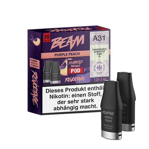 Revoltage Beam Pod 2er Purple PEach 20 mg/ml Revoltage Beam Pod 2er Purple PEach 20 mg/ml